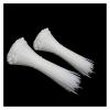 NORAZE Self-Locking Plastic Nylon Tie 100 PCS Black and White Cable Tie Fastening Ring Cable Tie Zip Wraps Strap (Color : White, Size : 3x200mm) view 3