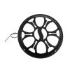 BEUTEE Vehicles Speaker Subwoofer Net Grill Decorative Cover Waterproof Black with Flashing Light Bar (Size : 8inch) view 1