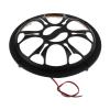BEUTEE Vehicles Speaker Subwoofer Net Grill Decorative Cover Waterproof Black with Flashing Light Bar (Size : 8inch) view 2