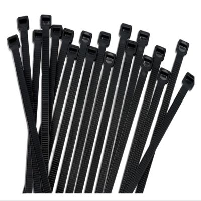 NORAZE 100 Pieces Nylon Self-Locking Ties Bundling Tape Black Durable High Toughness Bundling Rope Ties (Color : Black 100pcs, Size : 3X 150 1.8mm)