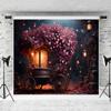 10x6.5ft Valentine's Day Photography Backdrop Love Car Background Night Street Scene Backdrops Photo Fabric Props view 1