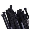 NORAZE Large Nylon Cable Tie 100PCS Black and White 8x200/250/300/350/400/500MM Strong Cable Tie Tape Holder (Color : Black, Size : 7.6x300mm100PCS) view 2