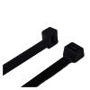 NORAZE Large Nylon Cable Tie 100PCS Black and White 8x200/250/300/350/400/500MM Strong Cable Tie Tape Holder (Color : Black, Size : 7.6x300mm100PCS) view 4