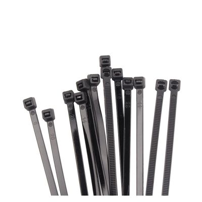 NORAZE 100PCS Nylon Cable Tie 3 * 100/4 * 150/5 * 200 Black Cable Wire Load Fastening Tie Cable Organizer Cargo Strap (Color : Black 100PCS, Size : 4X200)