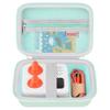 BOVKE Carrying Case Compatible with Yoto Mini 2024 Edition Kids Audio Music Player Children Speaker Plays Audiobook Cards Radio with Space for Extra Yoto Cards and Cables, Green view 1