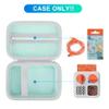 BOVKE Carrying Case Compatible with Yoto Mini 2024 Edition Kids Audio Music Player Children Speaker Plays Audiobook Cards Radio with Space for Extra Yoto Cards and Cables, Green view 2