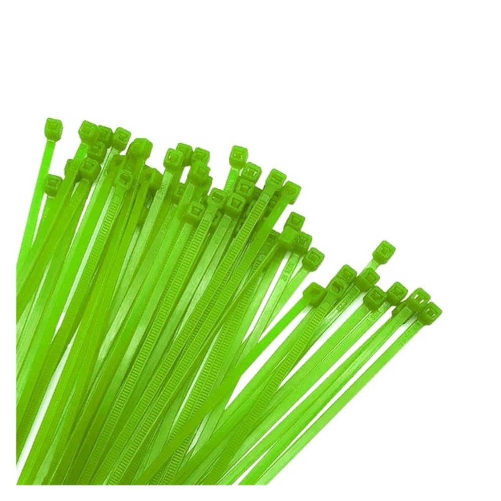 NORAZE Self-Locking Plastic Nylon Wire Cable Zip Ties 100pcs Green Cable Ties Fasten Loop Cable (Color : Green, Size : 5x200)