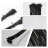NORAZE 100pcs Nylon Cable Ties Plastic Self-Locking Cable Clamp Clips Zip Ties Gardening Supplies Black White 100/120/150mm (Color : Black, Size : 1.9mmx120mm) view 4