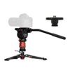 IFOOTAGE Mini Tripod for Camera with Fluid Head and Quick Release Plate, Video Tripod Head Fluid Drag Pan Head for DSLR Cameras, Cobra 3 Base-P & Komodo K5S