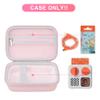 BOVKE Carrying Case Compatible with Yoto Mini 2024 Edition Kids Audio Music Player Children Speaker Plays Audiobook Cards Radio with Space for Extra Yoto Cards and Cables, Pink+Pink view 2