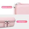 BOVKE Carrying Case Compatible with Yoto Mini 2024 Edition Kids Audio Music Player Children Speaker Plays Audiobook Cards Radio with Space for Extra Yoto Cards and Cables, Pink+Pink view 3