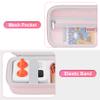 BOVKE Carrying Case Compatible with Yoto Mini 2024 Edition Kids Audio Music Player Children Speaker Plays Audiobook Cards Radio with Space for Extra Yoto Cards and Cables, Pink+Pink view 4