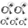 WODASEN 5-Pack BD502i Walkie Talkie Earpiece with Mic PTT D-Shape Radio Headset with Screw for Hytera BD502 BD552 BD552i PD502 PD502i PD562i PD402i PD482i RCA RDR2500 HYT TC-508 TC-580 TC-610 (5 Pcs) view 1