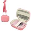 Leayjeen Digital Camera Case Compatible with CAMKORY/KODAK PIXPRO FZ45/FZ55/Canon PowerShot ELPH 180/ Sony DSCW800/ FHD 1080P 44MP Point Digital Camera,Compact Digital Camera-Pink(Case Only) view 1