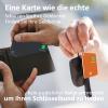 Wallet Tracker RFID Blocking Card & Mini Keychain Tag Item Finder with Recharge Clip Works with Apple Find My (iOS Only) view 2