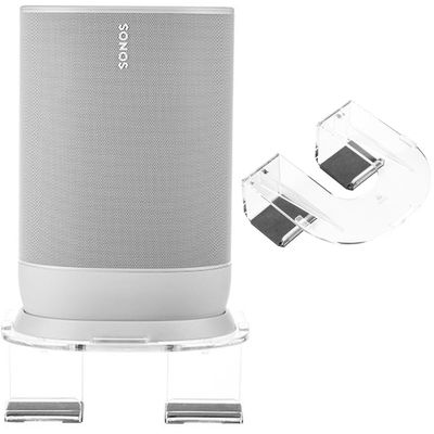Aokicase Compatible with Sonos Move Holder Wall Mount Sonos Move Stand Accessories with Integrated Cable Management, Smart Home Speaker Accessories Rack (Sonos Move, Transparent) 1 Piece