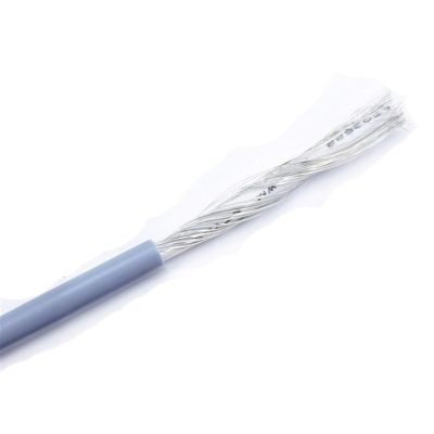 MIBSH Trunking Solid 5 Meter UL1533 Shielded Wire, 32 30 28 26 24 22 18 AWG Copper Electronic Signal Shield Cable, Single Core 1C for Channel Audio Speaker Connector Loom (Color : Grey, Size : 26AWG)