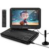 12.5" Portable TV/DVD Player - 10.1" HD Swivel Screen, Digital Tuner/HDMI/USB/AV, Built-in Battery, High Volume Speakers - Perfect for Car/Travel view 1