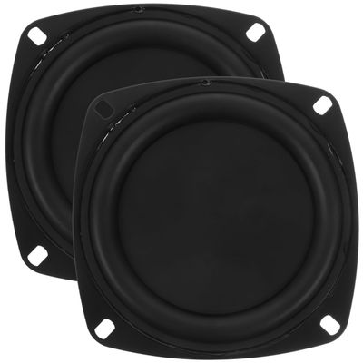 2 Pack Passive Radiator: 4 Inch Subwoofer Woofer Membrane, Rubber Vibration Diaphragm Plate Replacement Woofer Diaphragm for Bass Speaker Subwoofer DIY Repair