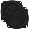 2 Pack Passive Radiator: 4 Inch Subwoofer Woofer Membrane, Rubber Vibration Diaphragm Plate Replacement Woofer Diaphragm for Bass Speaker Subwoofer DIY Repair view 1