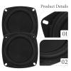 2 Pack Passive Radiator: 4 Inch Subwoofer Woofer Membrane, Rubber Vibration Diaphragm Plate Replacement Woofer Diaphragm for Bass Speaker Subwoofer DIY Repair view 4