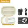 Leayjeen Digital Camera Case Compatible with CAMKORY/KODAK PIXPRO FZ45/FZ55/Canon PowerShot ELPH 180/ Sony DSCW800/ FHD 1080P 44MP Point Digital Camera,Compact Digital Camera-Yellow(Case Only) view 3