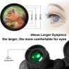 EKsma 20x50 High Power Binoculars for Adults, HD Professional/Daily Waterproof Binoculars Telescope for Bird Watching Travel Hunting Football Games Stargazing view 3