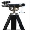 MARY NAUTICAL- Vintage Solid Brass Nautical Port Marine Navy Telescope Double Barrel Brass Chrome Finish & (Double Barrel Telescope (Height:50" Inches)) view 4