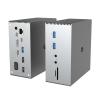 USB-C Docking Station 16-in-1: Triple Display, 4K HDMI, Charging Support, 7 USB Ports, Ethernet, SD/TF Card Reader - Compatible with Windows - Perfect for Work, Study, and Entertainment! view 1