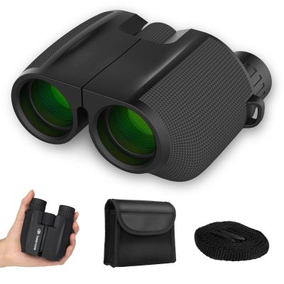 EKsma Bird Watching Binoculars for AdultsKids,10x25 Binoculars for Day and Night, Small Binoculars for Travel Sightseeing Hunting Wildlife Watching Outdoor Sports Games