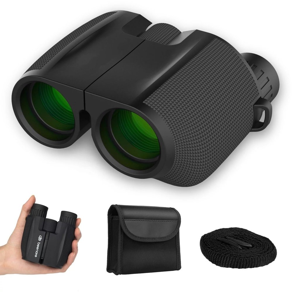 EKsma Bird Watching Binoculars for AdultsKids,10x25 Binoculars for Day and Night, Small Binoculars for Travel Sightseeing Hunting Wildlife Watching Outdoor Sports Games