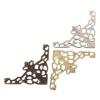 10Pcs Jewelry Box Book Corner Bracket Notebook Menus Decorative Corner Protector Guard Antique Bronze/Gold/Silver 36 * 36 * 50mm view 3