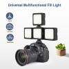 Andoer LVL-60RGB Mini LED Video Light Two-Tone 2500K-9000K Built-in Rechargeable Battery Dimmable with 3 Cold Shoe Stands LCD Display Vlog Light view 2