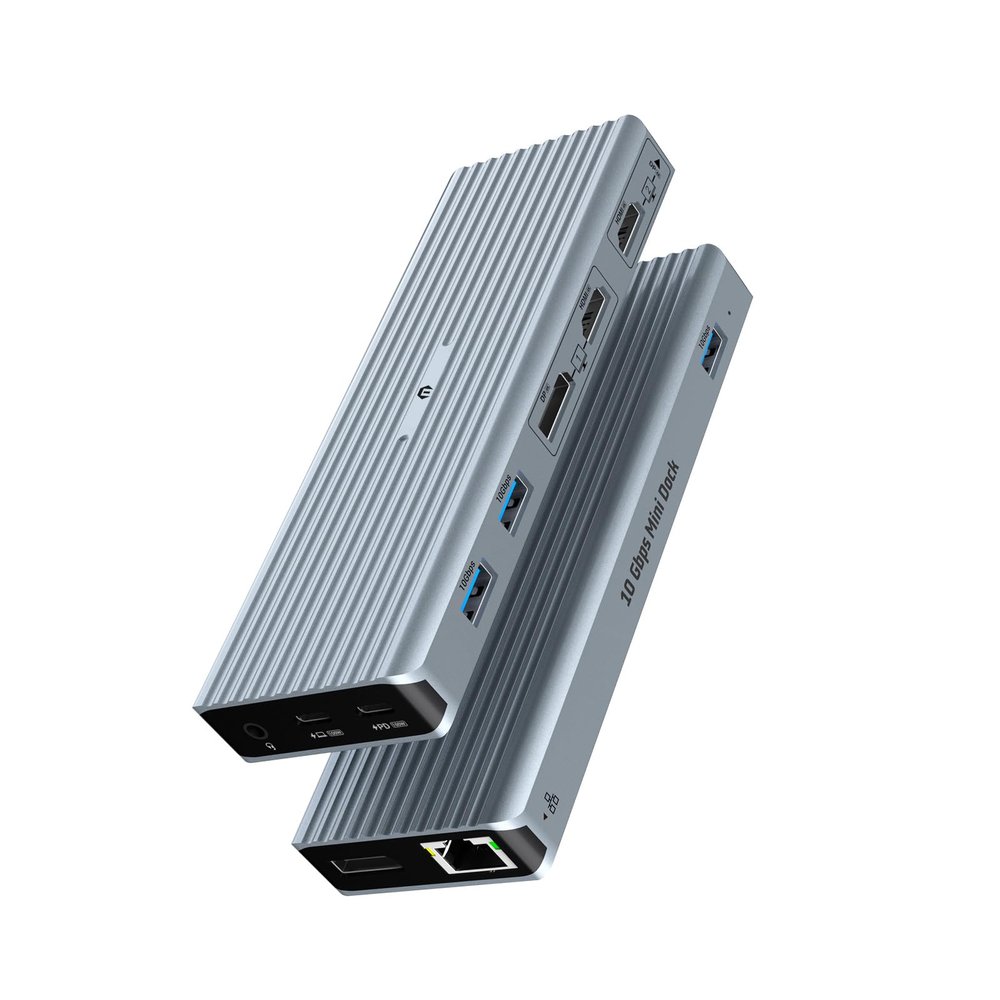 Tymyp 11 in 1 Docking Station, USB C HUB Featuring Dual 4K@60Hz Video Outputs Dual Monitor, (3 x USB 3.1 10 Gb/s, 2 x HDMI, 2 x DP, 100W PD, Gigabit Ethernet & Audio) for Windows and M1 Mac