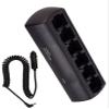 Six Bay Rapid Vehicle Charger for Kenwood NX-320E3 Rechargeable Two Way Radio (Slim Design) view 1