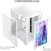 1STPLAYER SP7-EV White Gaming PC Case, ATX Mid Tower with Front Display Panel, Tempered Glass & 360mm Radiator Support, USB 3.0 & Type C Ready view 2