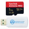 SanDisk Extreme Pro 1TB Micro SD Memory Card Works with Hero 12 Black GoPro Action Camera (SDSQXCD-1T00-GN6MA) Bundle with 1 Everything But Stromboli MicroSDXC & SD Card Reader view 1