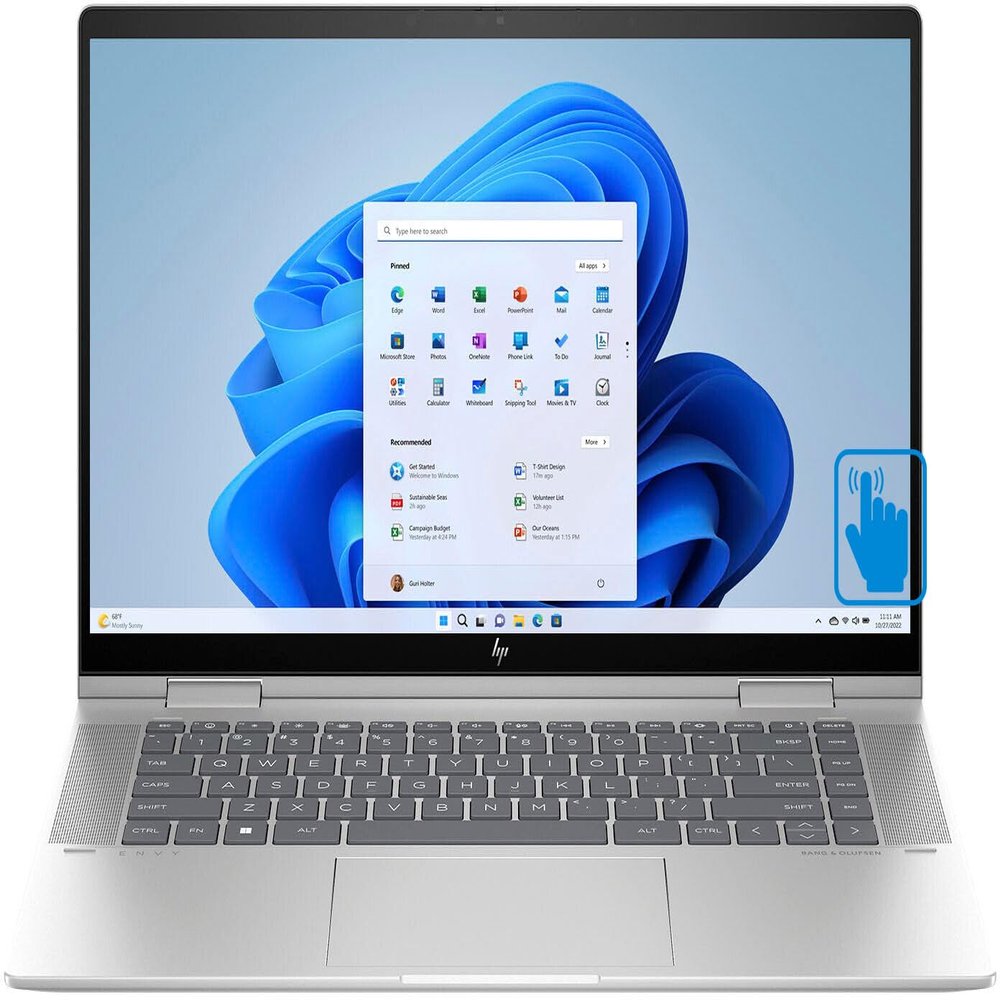 HP Envy 15-fe0053dx Home & Business 2-in-1 Laptop (Intel i7-1355U 10-Core, 16GB LPDDR5 5200MHz RAM, 1TB PCIe SSD, Intel Iris Xe, 15.6" 60 Hz Touch Win 11 Home) Refurbished (Renewed)