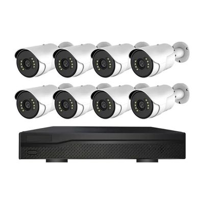 8CH 5MP POE Home Security Cameras System, Outdoor 2K Surveillance Camera NVR Kit with Two Way Audio, Motion Detection, Color Night Vision, Remote Viewing