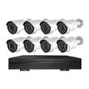 8CH 5MP POE Home Security Cameras System, Outdoor 2K Surveillance Camera NVR Kit with Two Way Audio, Motion Detection, Color Night Vision, Remote Viewing view 1