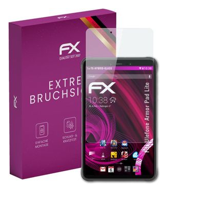 atFoliX Plastic Glass Protective Film compatible with Ulefone Armor Pad Lite, 9H Hybrid-Glass FX Screen Protector