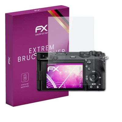 atFoliX Plastic Glass Protective Film compatible with Sony Alpha a6700, 9H Hybrid-Glass FX Screen Protector