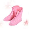 VANZACK 2pcs Reusable Zippered Non- PVC Rain Shoe for Boy Girl XL Lightweight Overshoes Protector for Rain Mud and Outdoor Activities view 4