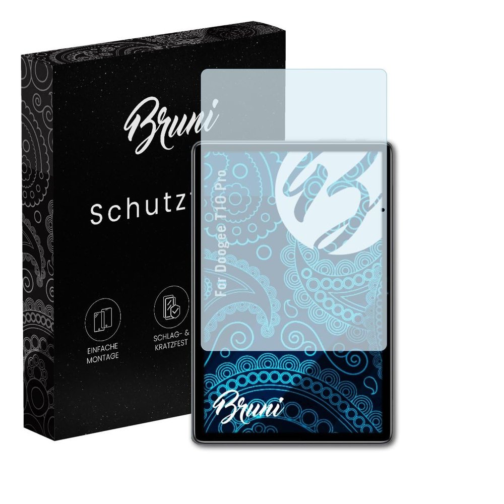 Bruni Screen Protector compatible with Doogee T10 Pro Protector Film, crystal clear Protective Film (2X)