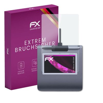 atFoliX Plastic Glass Protective Film compatible with Wacom STU-530, 9H Hybrid-Glass FX Screen Protector