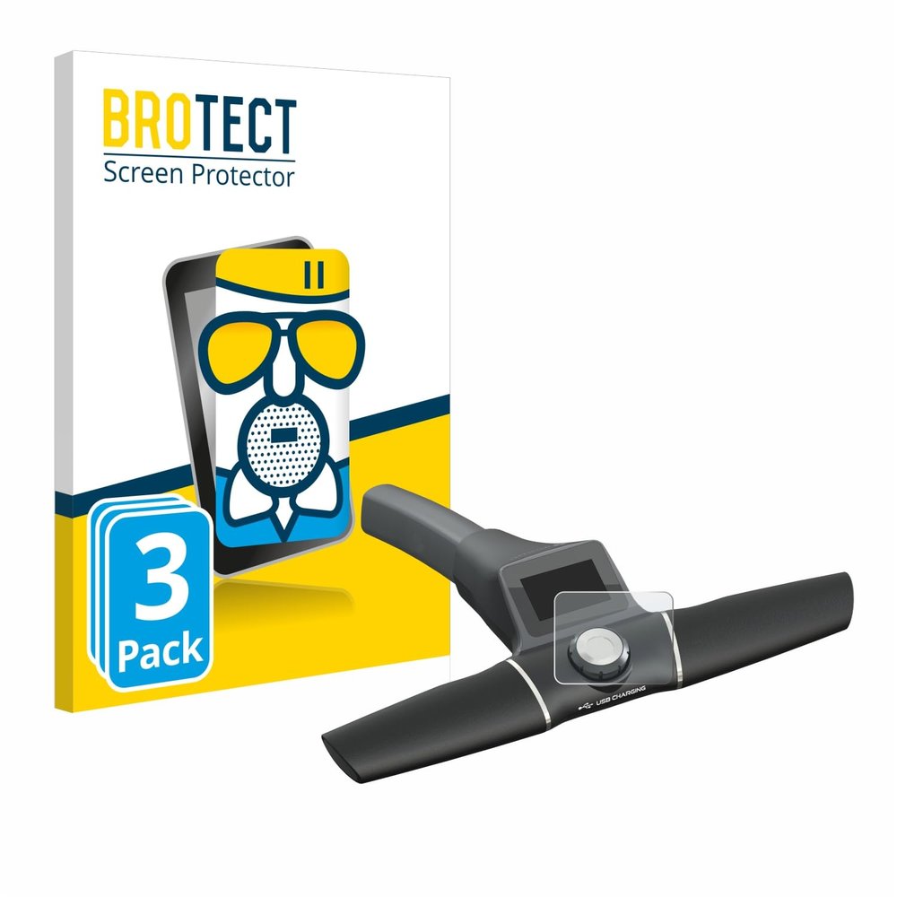 BROTECT Anti-Glare Glass Screen Protector Matte Compatible with Motocaddy S1 Electric Trolley (2022) (3 Pack) - Anti-Scratch 9H Protection Film