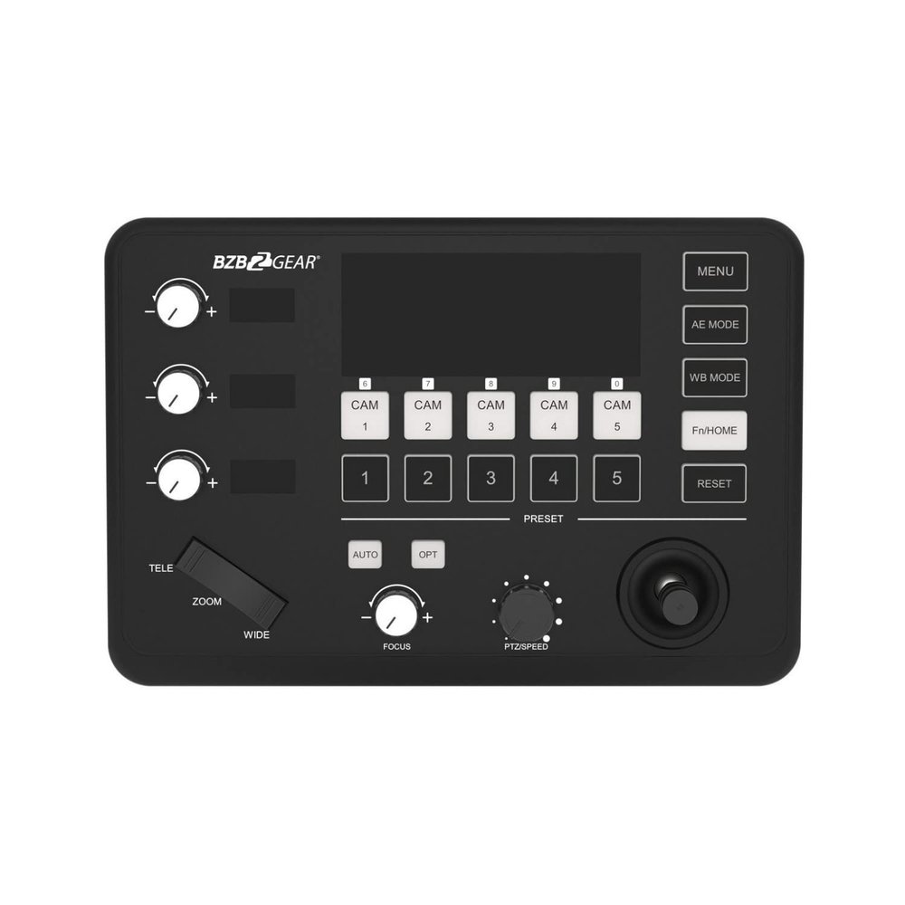 BZBGEAR Universal Compact Serial and IP PTZ Camera Joystick Controller (IP/RS232/422) - BG-Commander-Jr