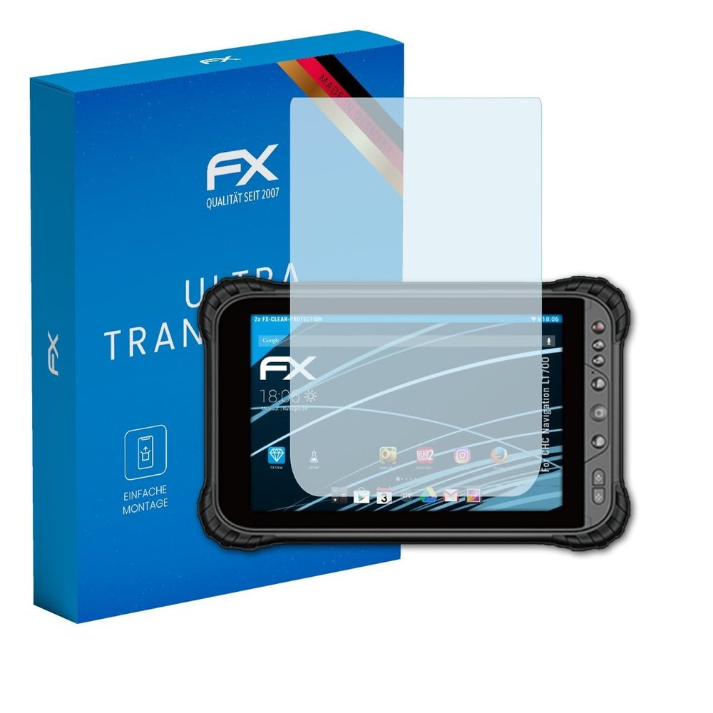 atFoliX Screen Protection Film compatible with CHC Navigation LT700 Screen Protector, ultra-clear FX Protective Film (2X)