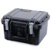 ColorCase Pelican Protector 1300 Case Black - Small Size Waterproof Case with TrekPak Divider System & Convoluted Lid Foam - Silver Latches view 3