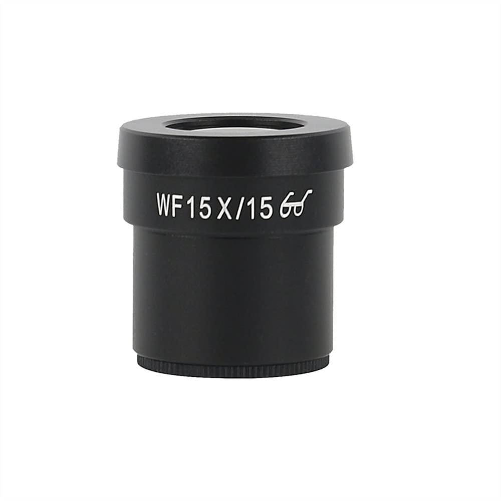 Lab Microscope Slides WF10X WF15X WF20X Reticle Wide-Angle Field Scale Measurement Eyepiece 30MM for Binocular Trinocular Stereo Microscope Microscope Parts (Color : WF15X-15)